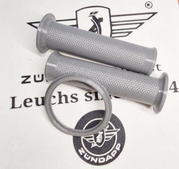 Zündapp R & RS 50 Roller Griffgummis Handschaltung 2 x 561-​17.314 TPU Grau + TACHORING